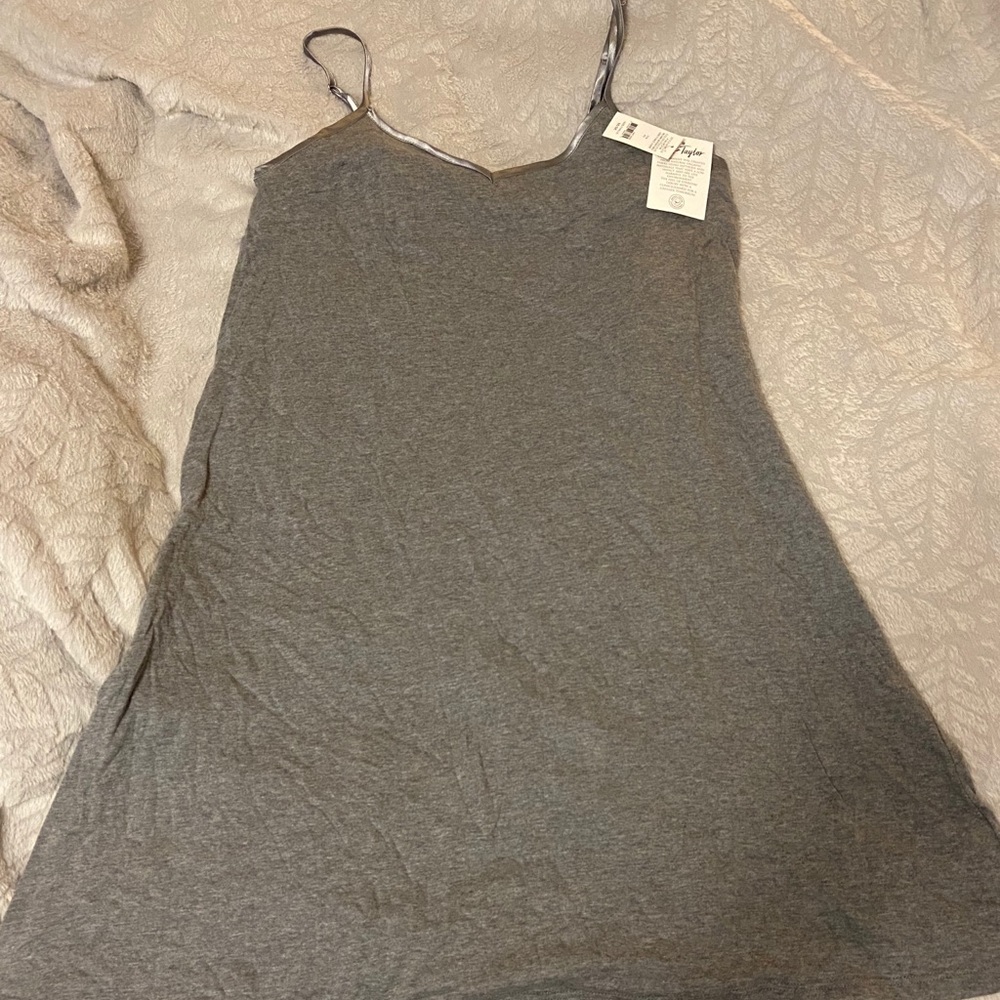 Lord & Taylor grey / gray tank top dress